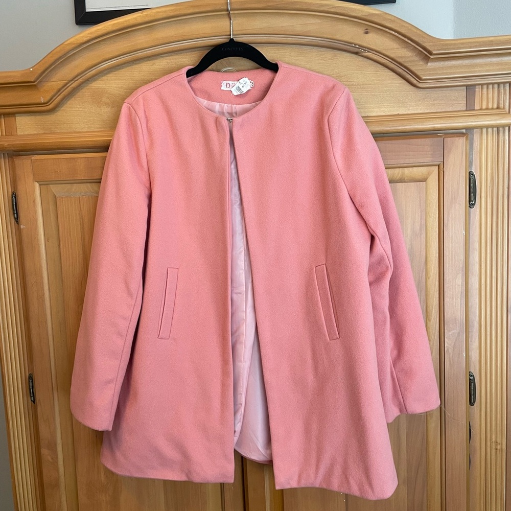 Chic Pink Women's Cape Coat